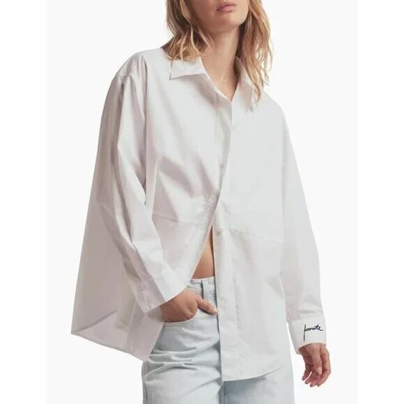 Favorite Daughter The Doors Always Open Ex Boyfriend Button Up Shirt White XL - Picture 1 of 11